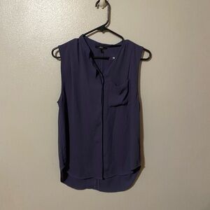 Women's Sleeveless Navy Top